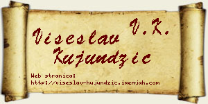 Višeslav Kujundžić vizit kartica
